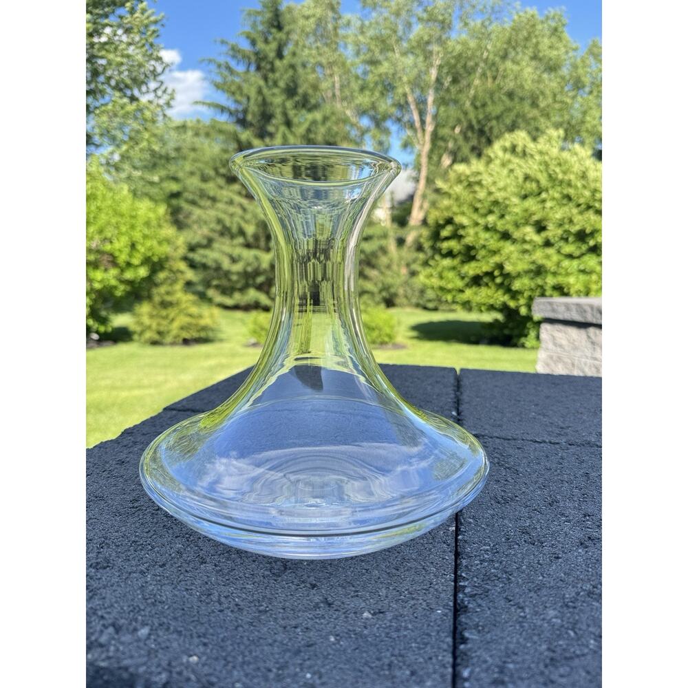 Simon Pearce Madison Wine Decanter Carafe Hand Blown Glass 8.5” Tall